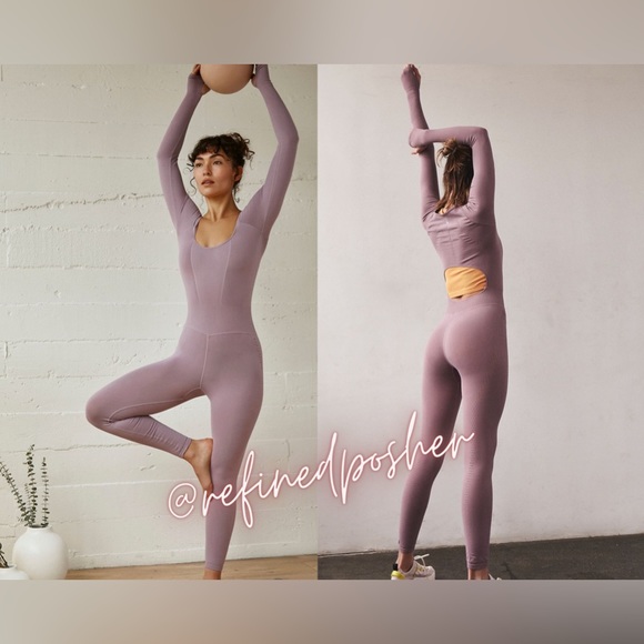 Free People Pants - Free People Movement Good Karma Onesie Latte size M/L NEW